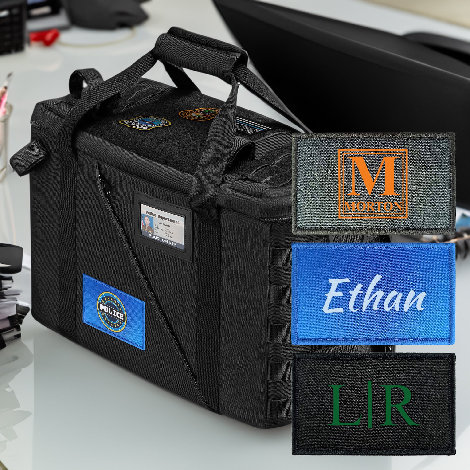 Personalized Black Flag Tactical Patch Tactical Bags, Clothes and Hats