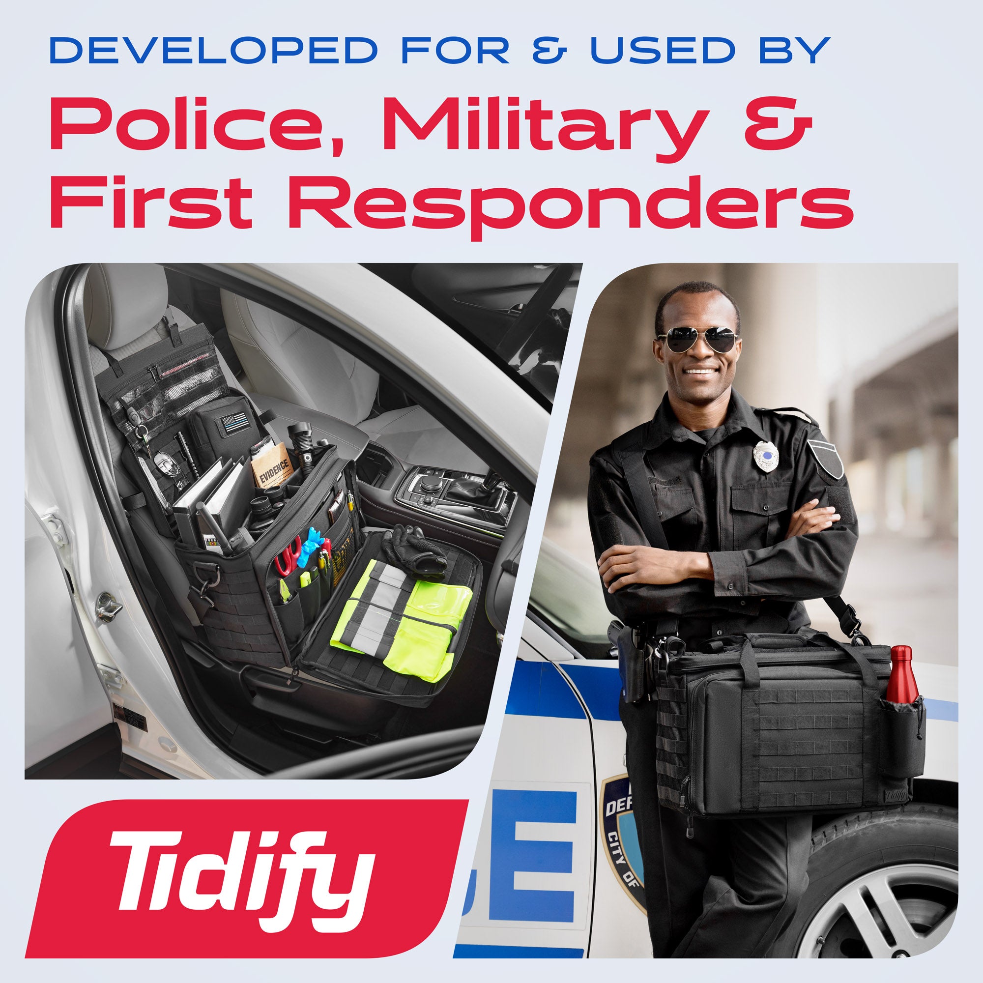 TIDIFY PATROL BAG FOR POLICE, MILITARY AND FIRST RESPONDERS
