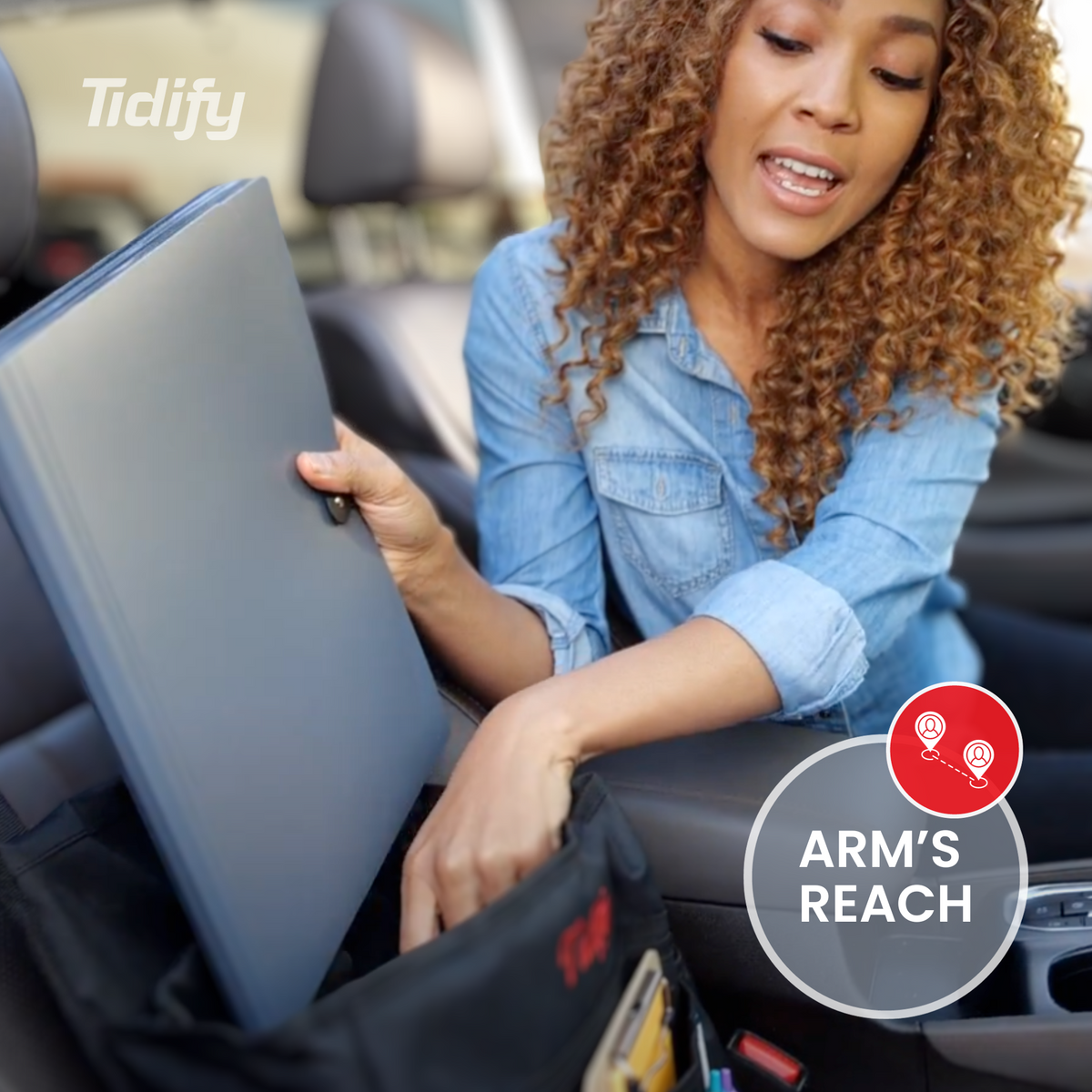 Tidify Car Seat Organizer - No.1 Car Office Solution