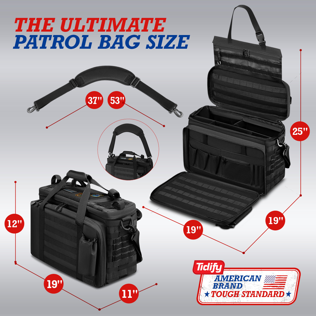 TIDIFY Tactical Patrol Bag